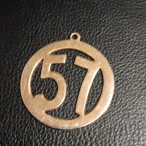 Gold 57 pendant